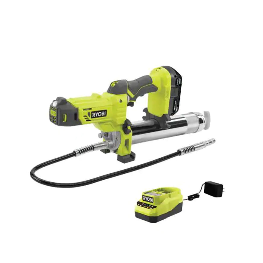 ONE+ 18V Cordless Grease Gun Kit with 2.0 Ah Battery and 18V Charger