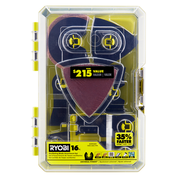 16-Piece Oscillating Multi-Tool Blade Accessory Set