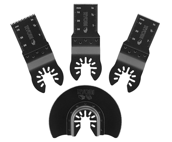 4 PC Wood Oscillating Multi-Tool Blade Set