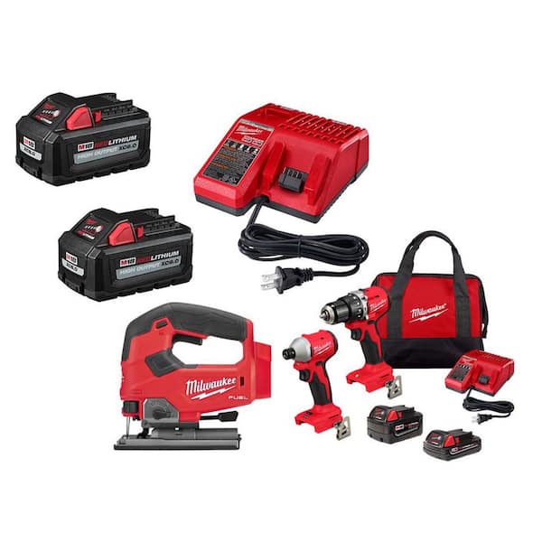 M18 18-Volt Lithium-Ion High Output Starter Kit with Two 6.0 Ah Battery and Charger