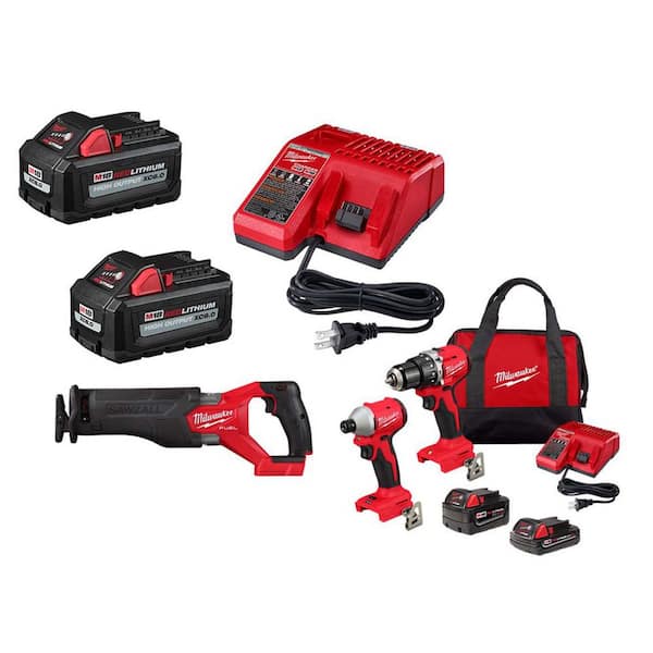 M18 18-Volt Lithium-Ion High Output Starter Kit with Two 6.0 Ah Battery and Charger