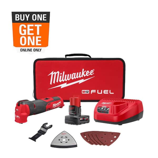 M12 FUEL 12V Lithium-Ion Cordless Oscillating Multi-Tool Kit with 4.0 Ah Battery, Charger, Accessories and Tool Bag