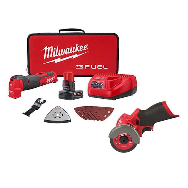 M12 FUEL 12V Lithium-Ion Cordless Oscillating Multi-Tool Kit with 4.0 Ah Battery, Charger, Accessories and Tool Bag