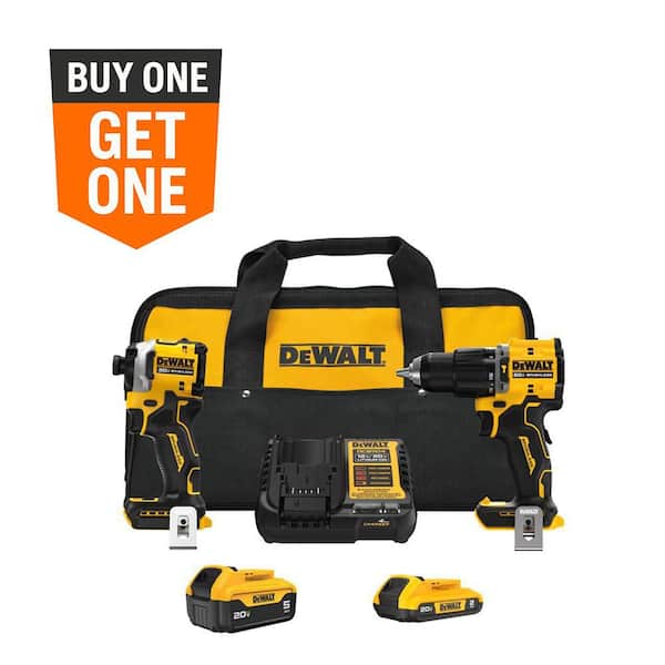 20V MAX* XR® Cordless Brushless Compact Drill/Driver & Atomic Impact Driver Kit (1.5Ah)