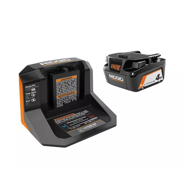 18V Lithium-Ion (2) 4.0 Ah Battery Starter Kit with Charger and Bag