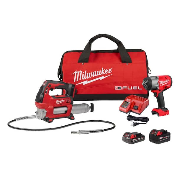 M18 FUEL™ 1/2" HTIW w/ Friction Ring & Grease Gun Combo Kit