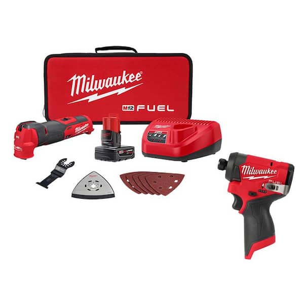 M12 FUEL 12V Lithium-Ion Cordless Oscillating Multi-Tool Kit with 4.0 Ah Battery, Charger, Accessories and Tool Bag